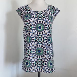 Merona- Mosaic Print Sleeveless Blouse